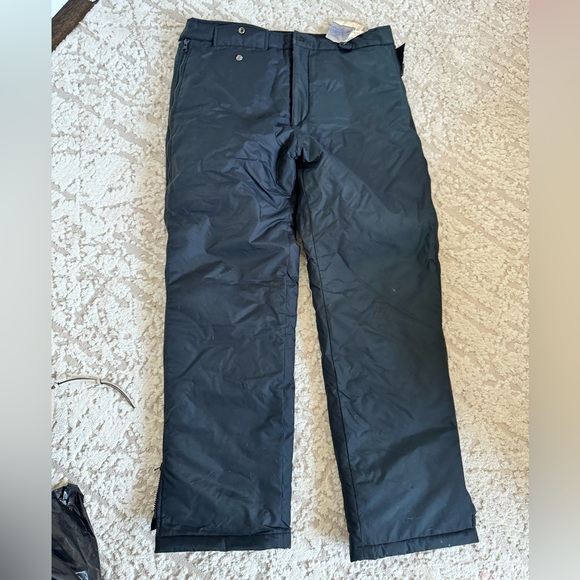 St Moritz ski  snowboard nylon black Large pants mens - Picture 1 of 7